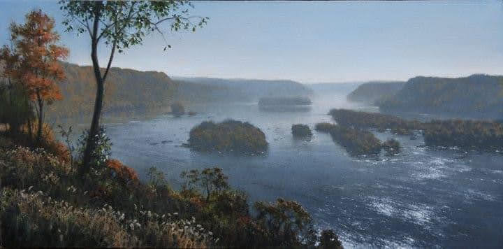 painting of below dam
