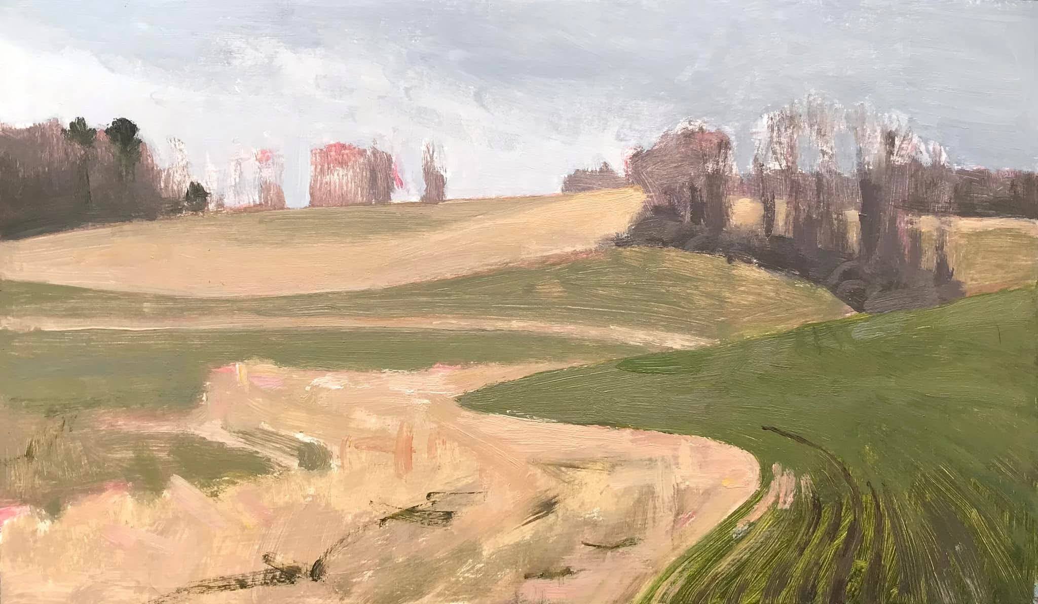 painting of field