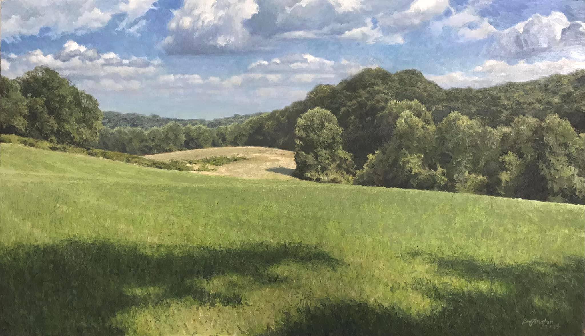 painting of summer field