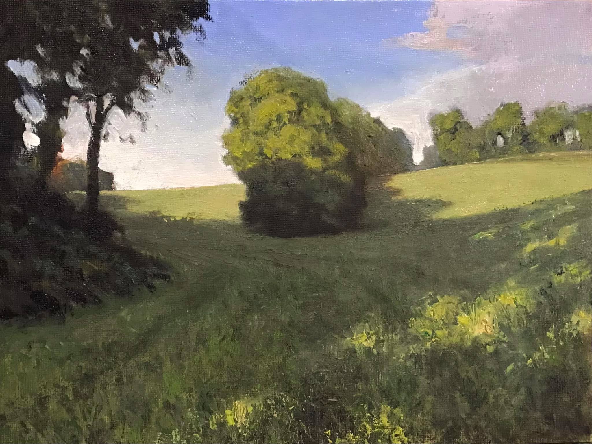 painting of summer field