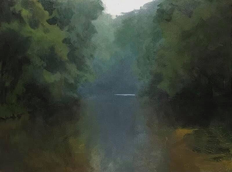 painting of summer creek