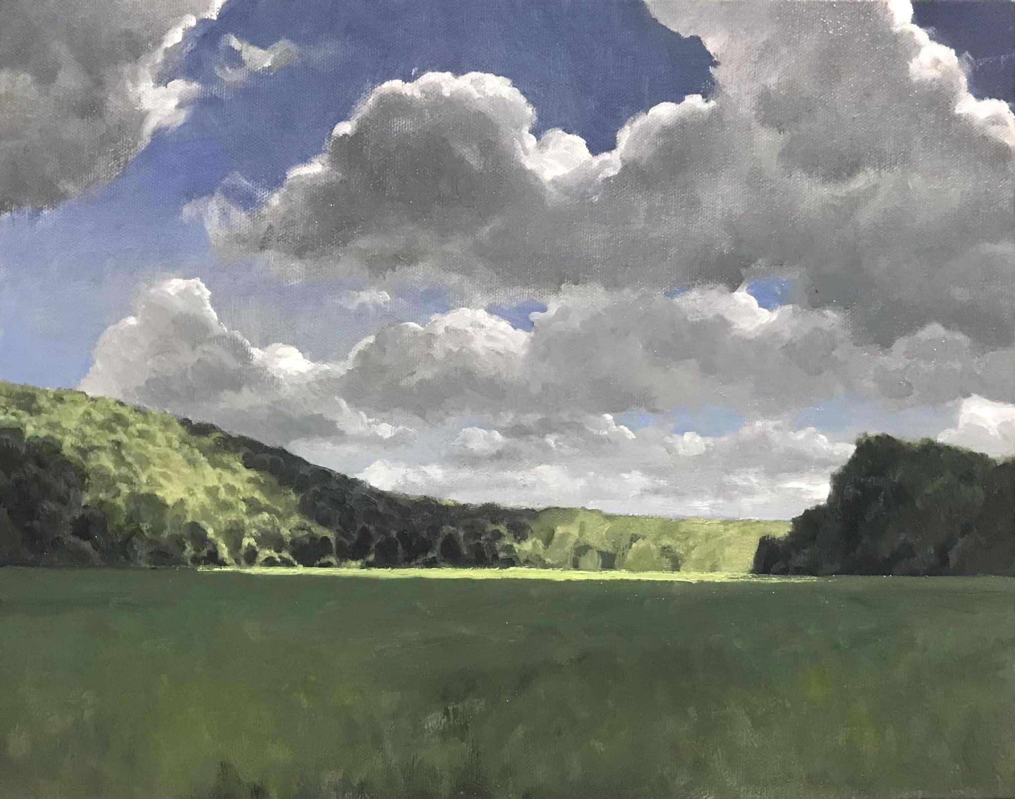 painting of cloud shadows